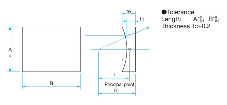 Drawing Of Plano Concave Cylindrical Lens